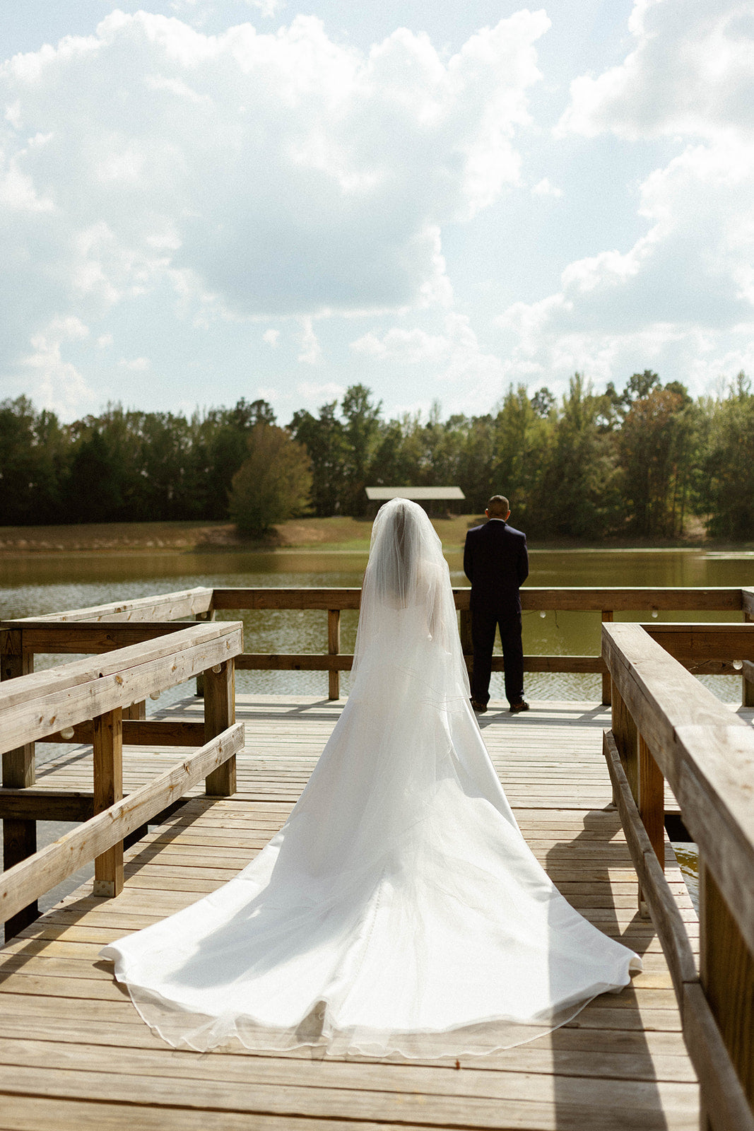 luxury wedding photography capturing bride and father first look in bruce, mississippi