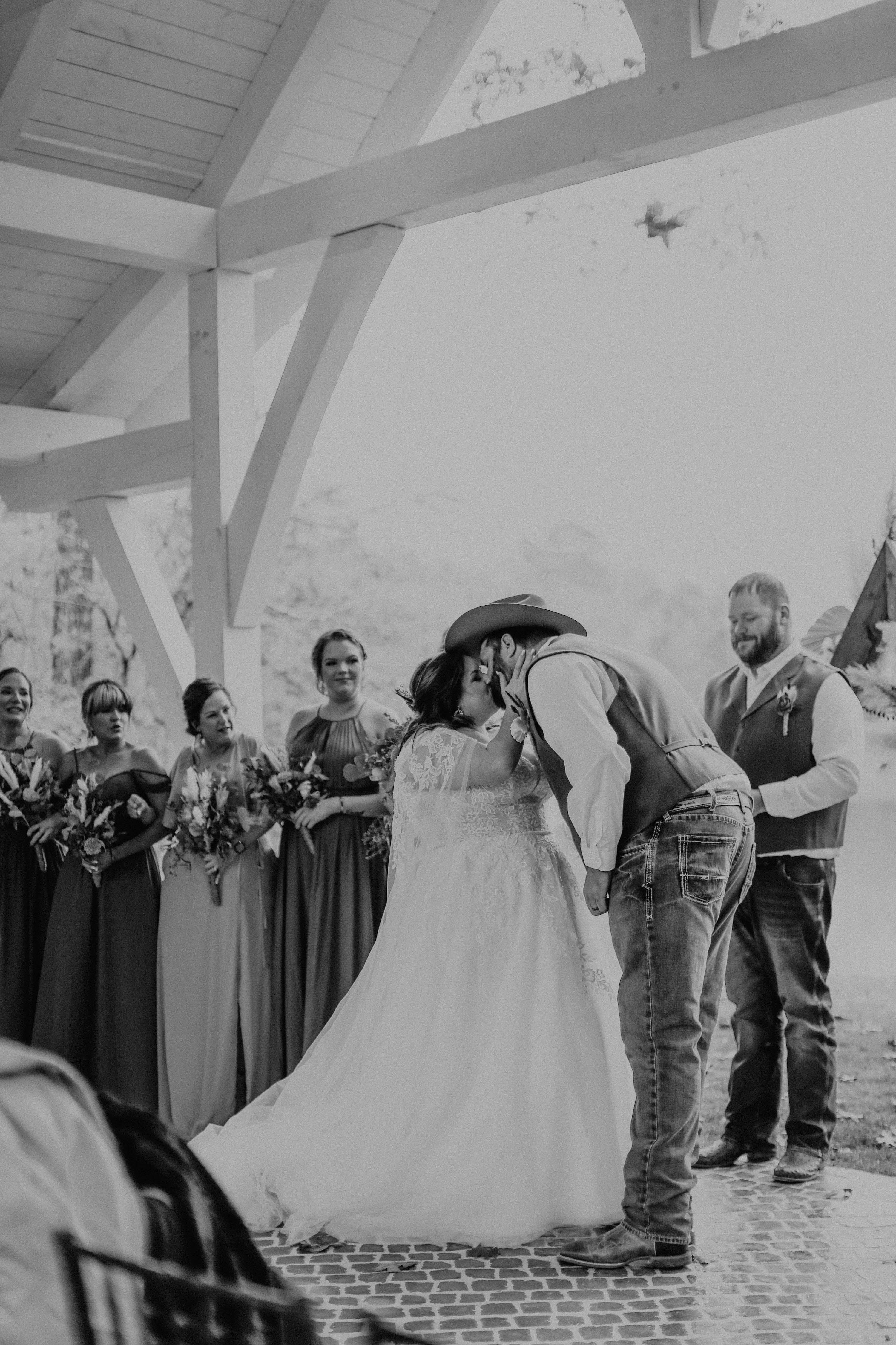 Full wedding weekend experience at Brookwood Venue with cabin stay in North Mississippi.